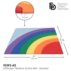 SoftScape Rainbow Activity Mat - Assorted -Toy Room S990750 4