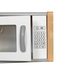 Excellerations® Sustainably Harvested Rubberwood Modern Play Kitchen Set -Toy Room S993393 2