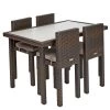 Excellerations® Outdoor Wicker Set - Table & 4 Chairs 26" (School Age Height)