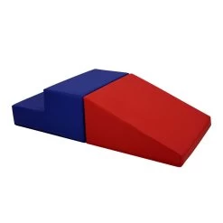 SoftScape Toddler Playtime Step And Slide Climber - Blue/Red