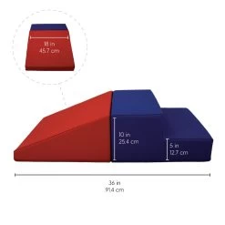 SoftScape Toddler Playtime Step And Slide Climber - Blue/Red -Toy Room S997132 2