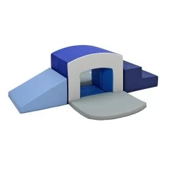 SoftScape Playtime Tunnel Climber Plus - Navy/Powder Blue